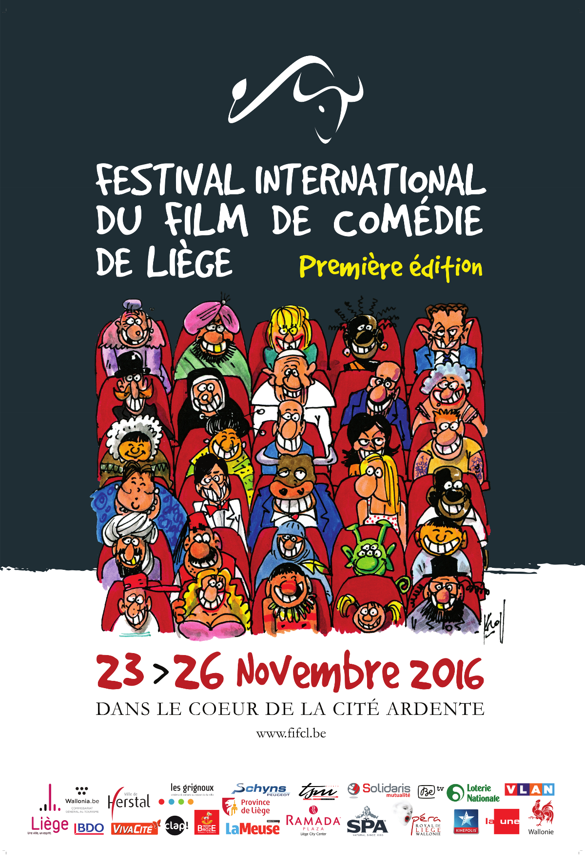 Affiche Festival International du Film de Comédie de Liège (FIFCL)